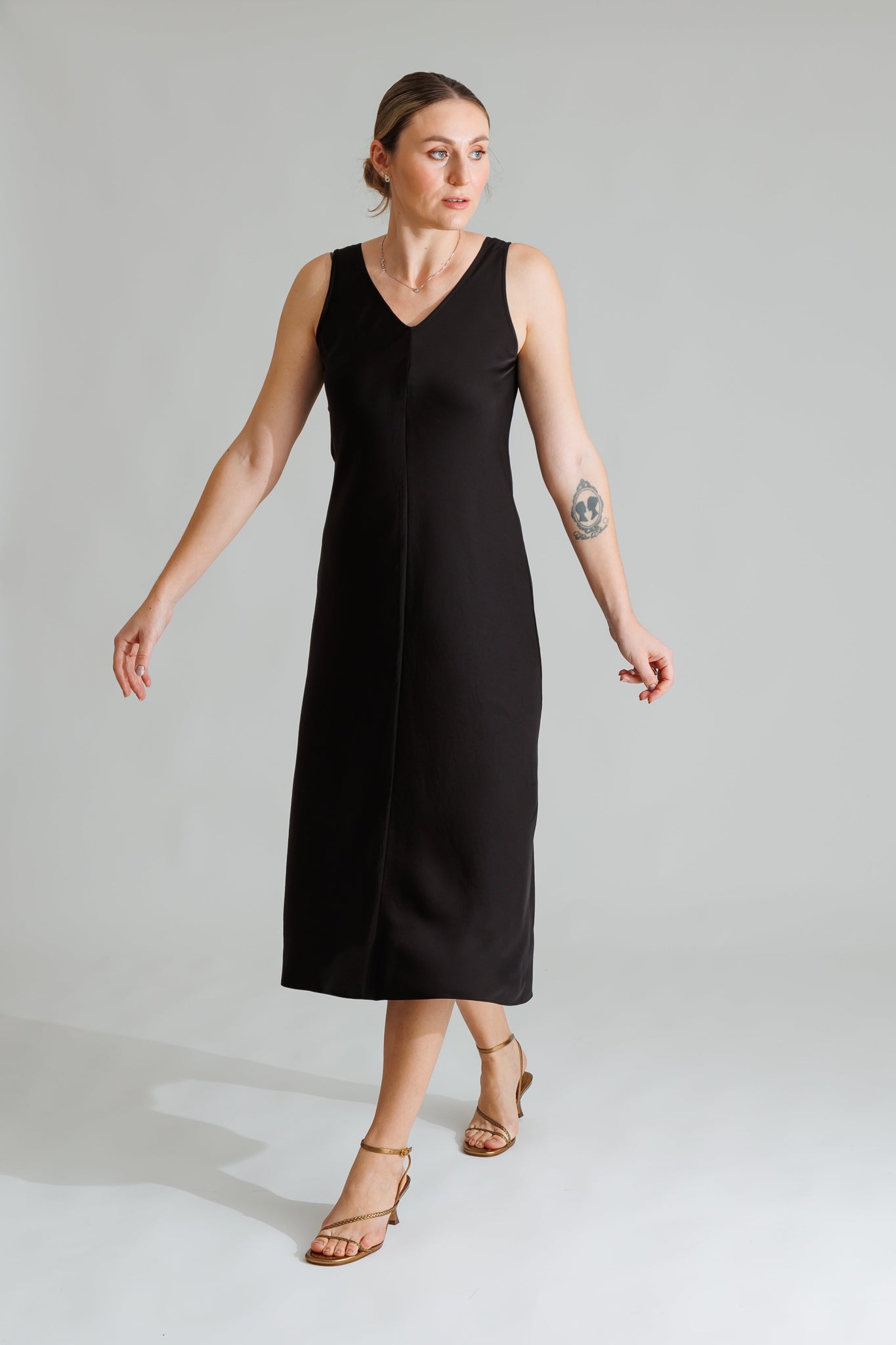 NIXIE DRESS IN BLACKOUT - interlue