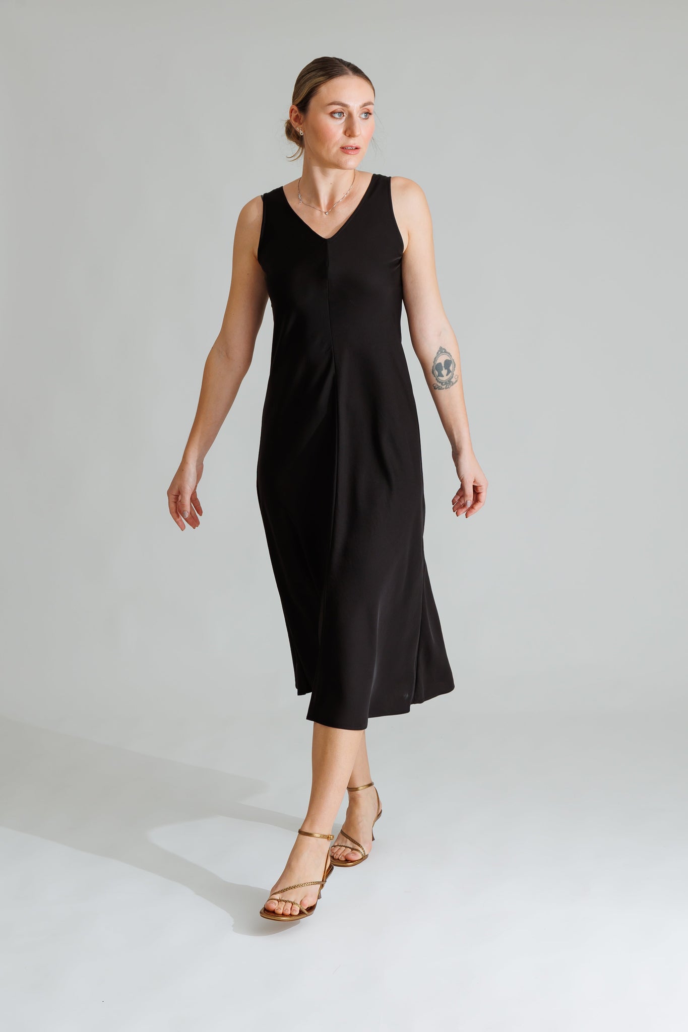 NIXIE DRESS IN BLACKOUT - interlue