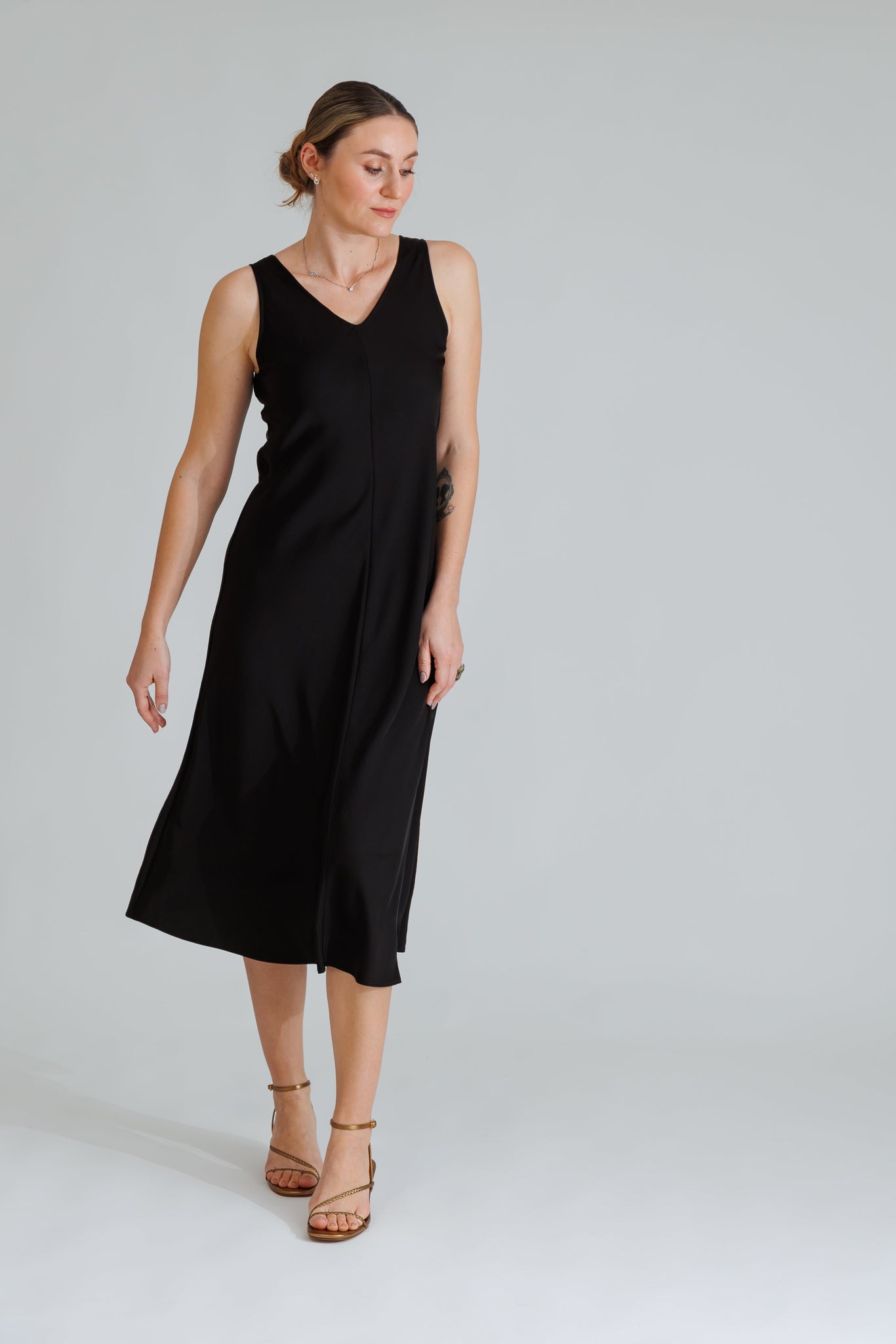 NIXIE DRESS IN BLACKOUT - interlue