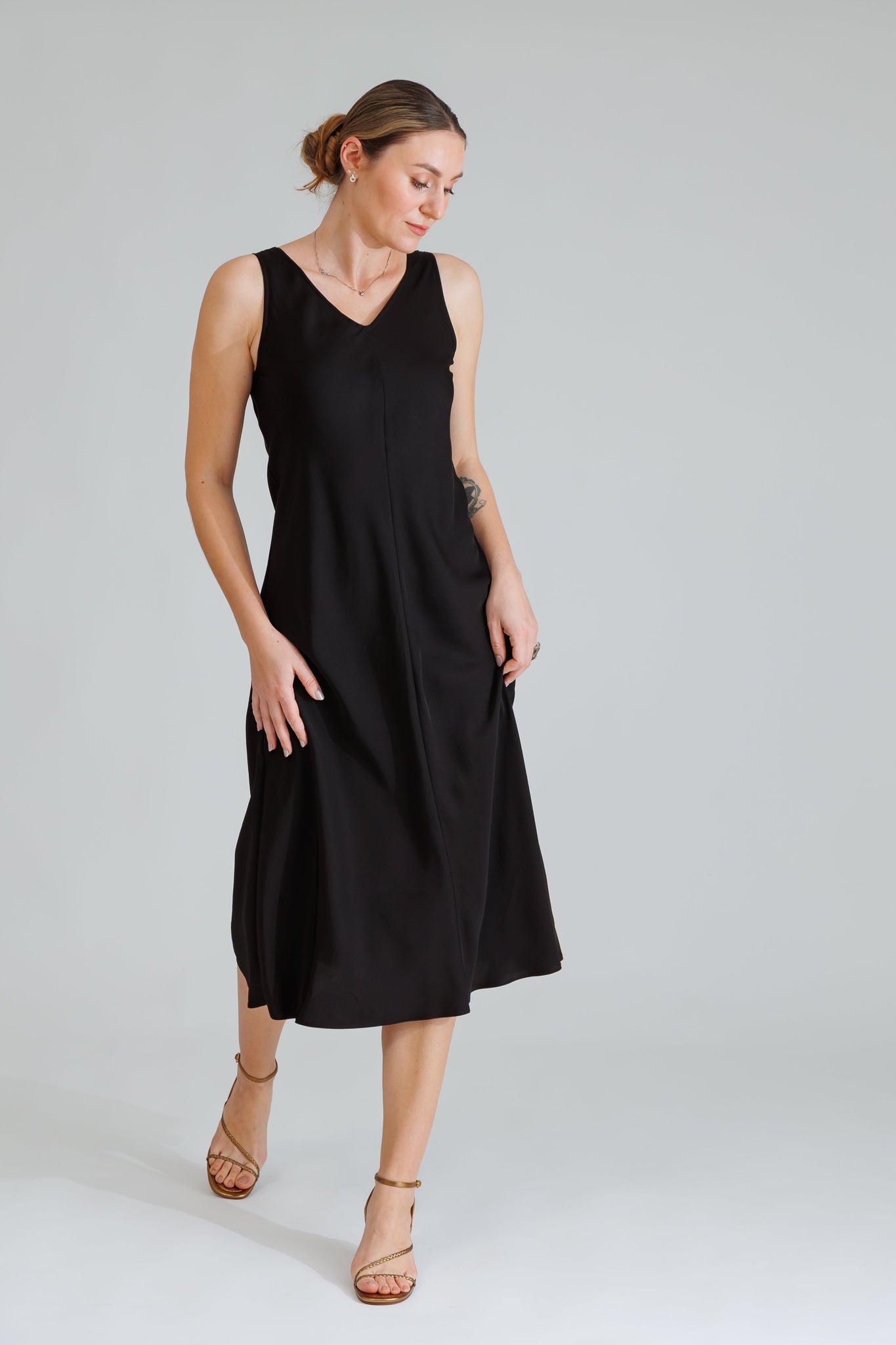 NIXIE DRESS IN BLACKOUT - interlue