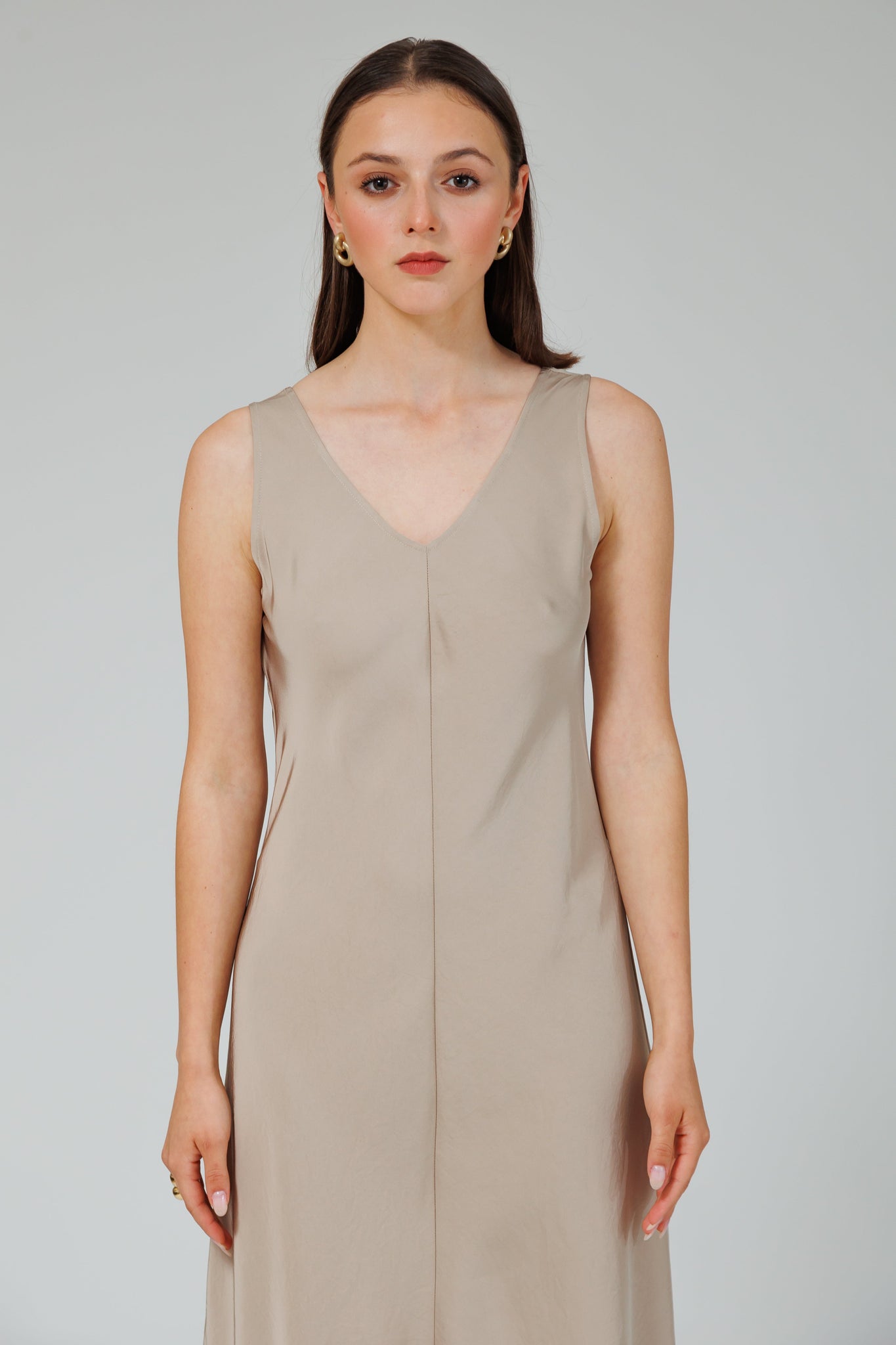 NIXIE DRESS IN ICY LATTE - interlue