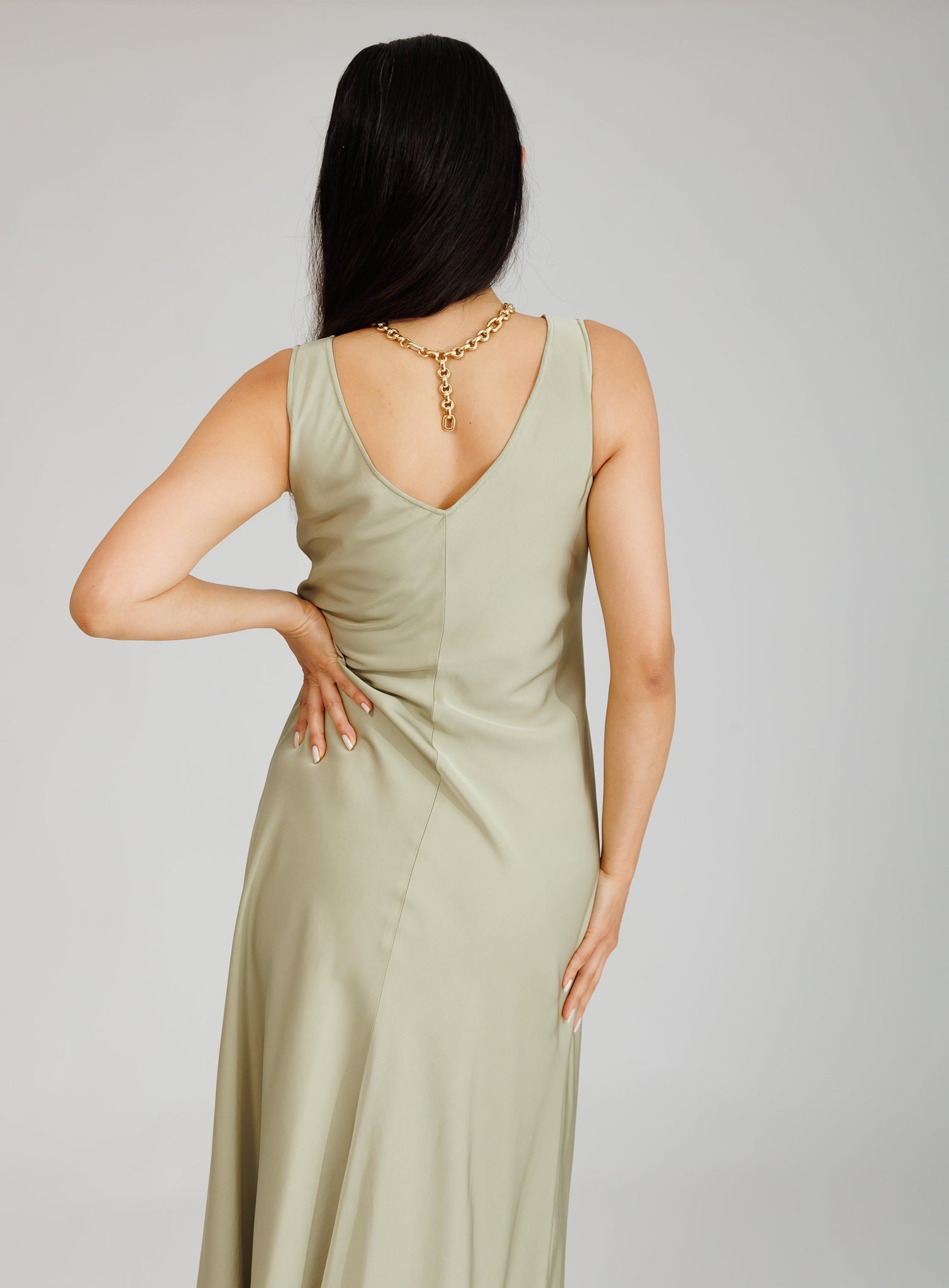 NIXIE DRESS IN MINT WHISPER - interlue