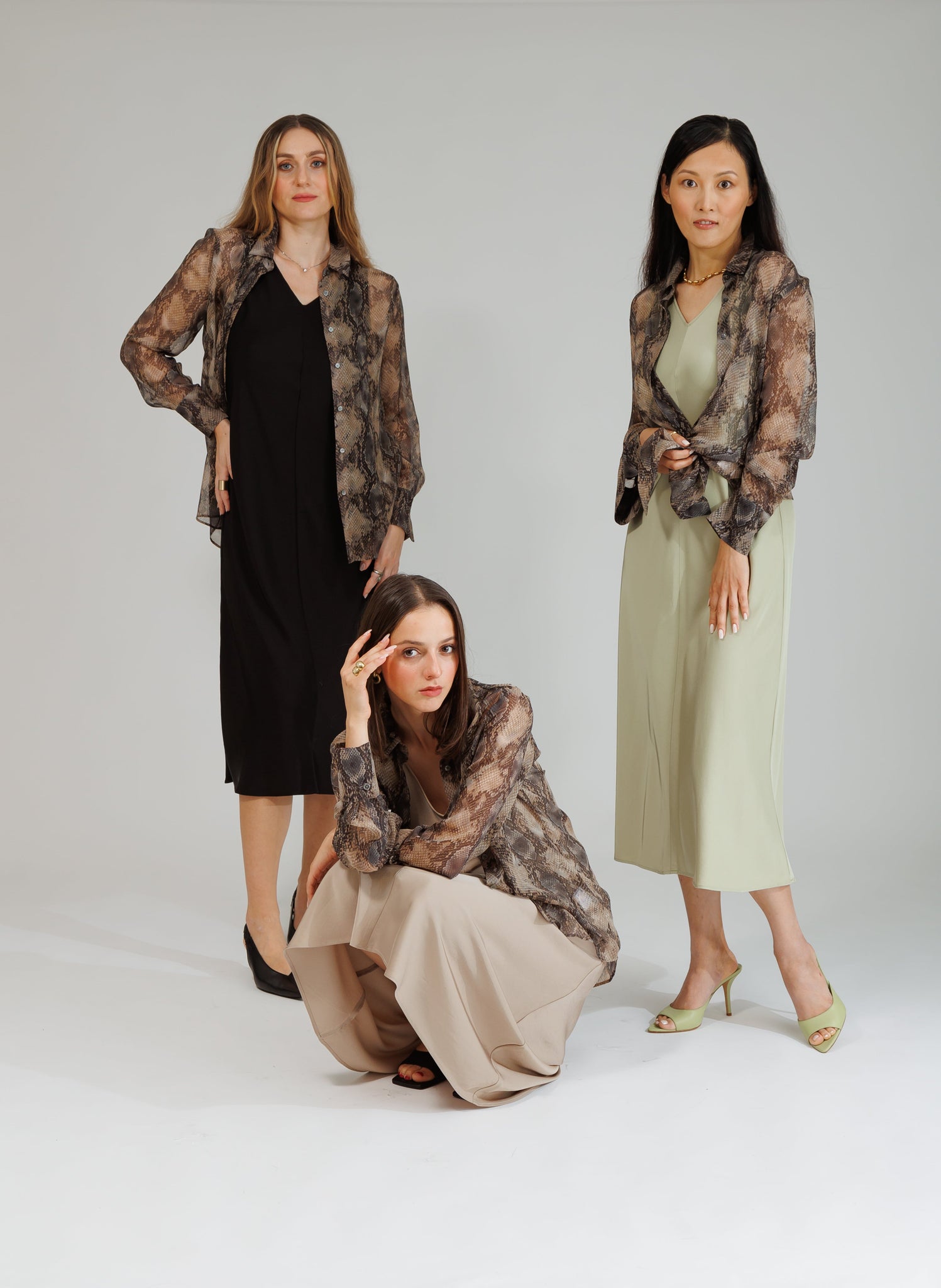 NIXIE DRESS IN MINT WHISPER - interlue