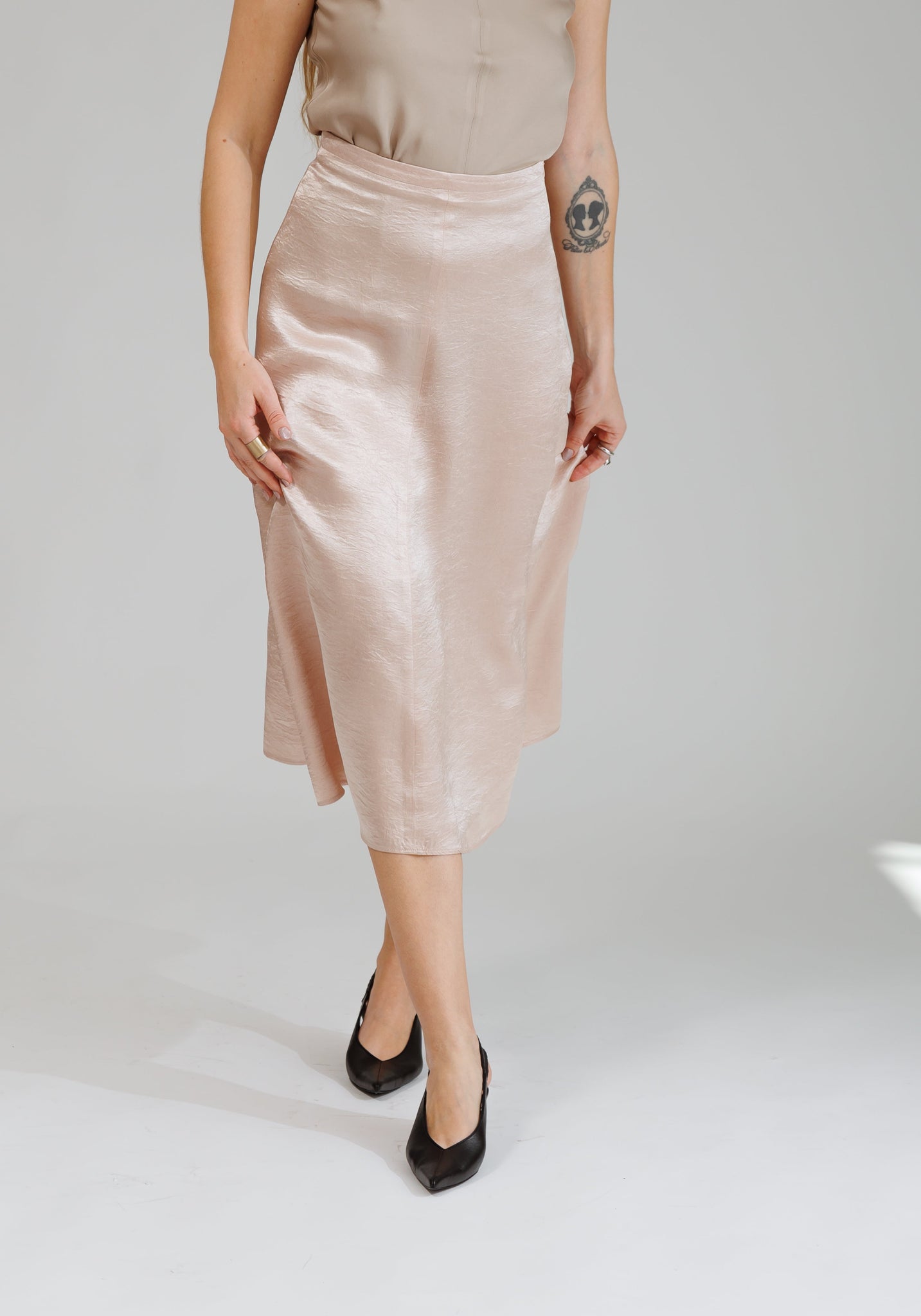 NATI SKIRT IN SOFT BLUSH - interlue