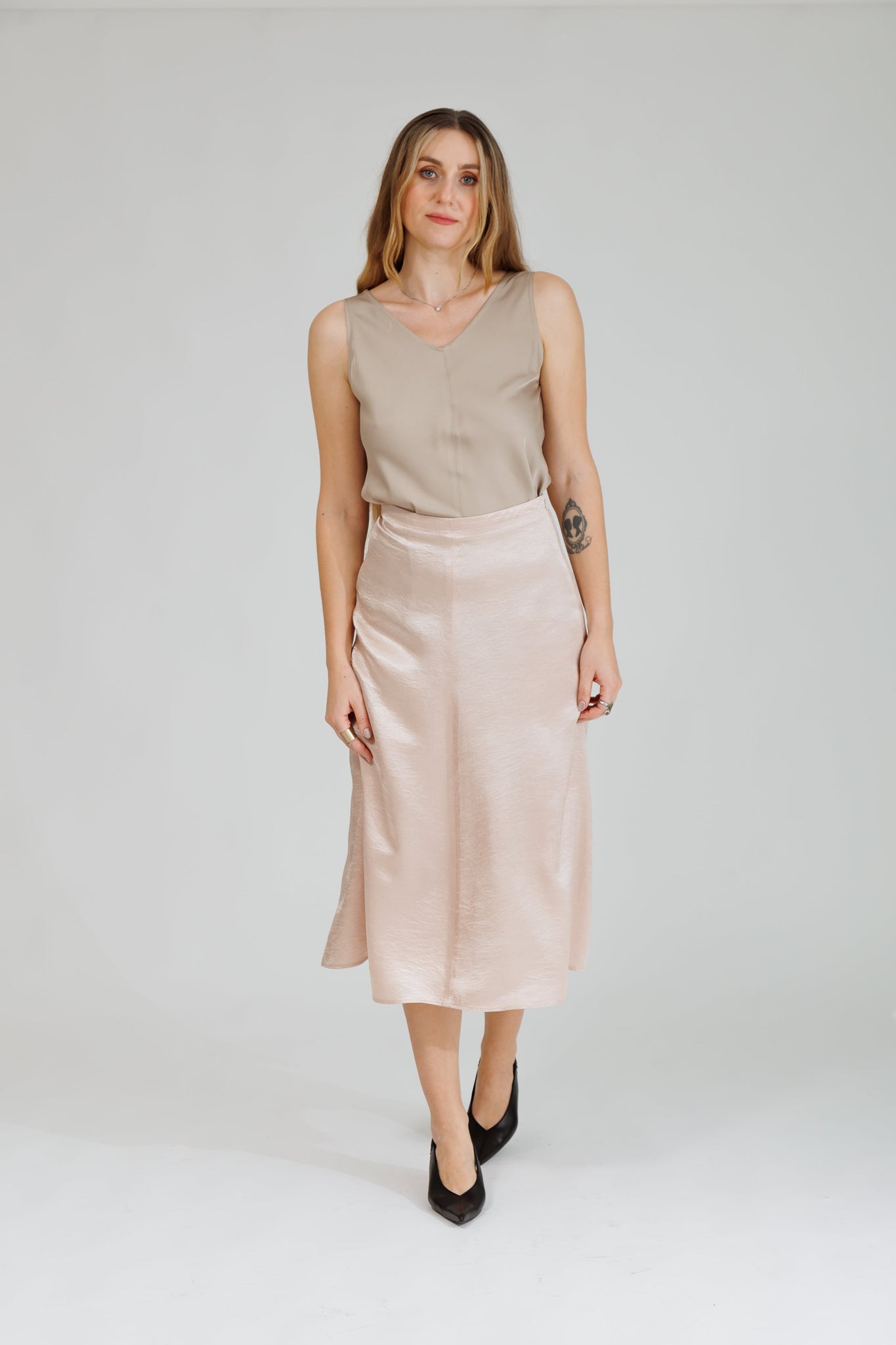 NATI SKIRT IN SOFT BLUSH - interlue