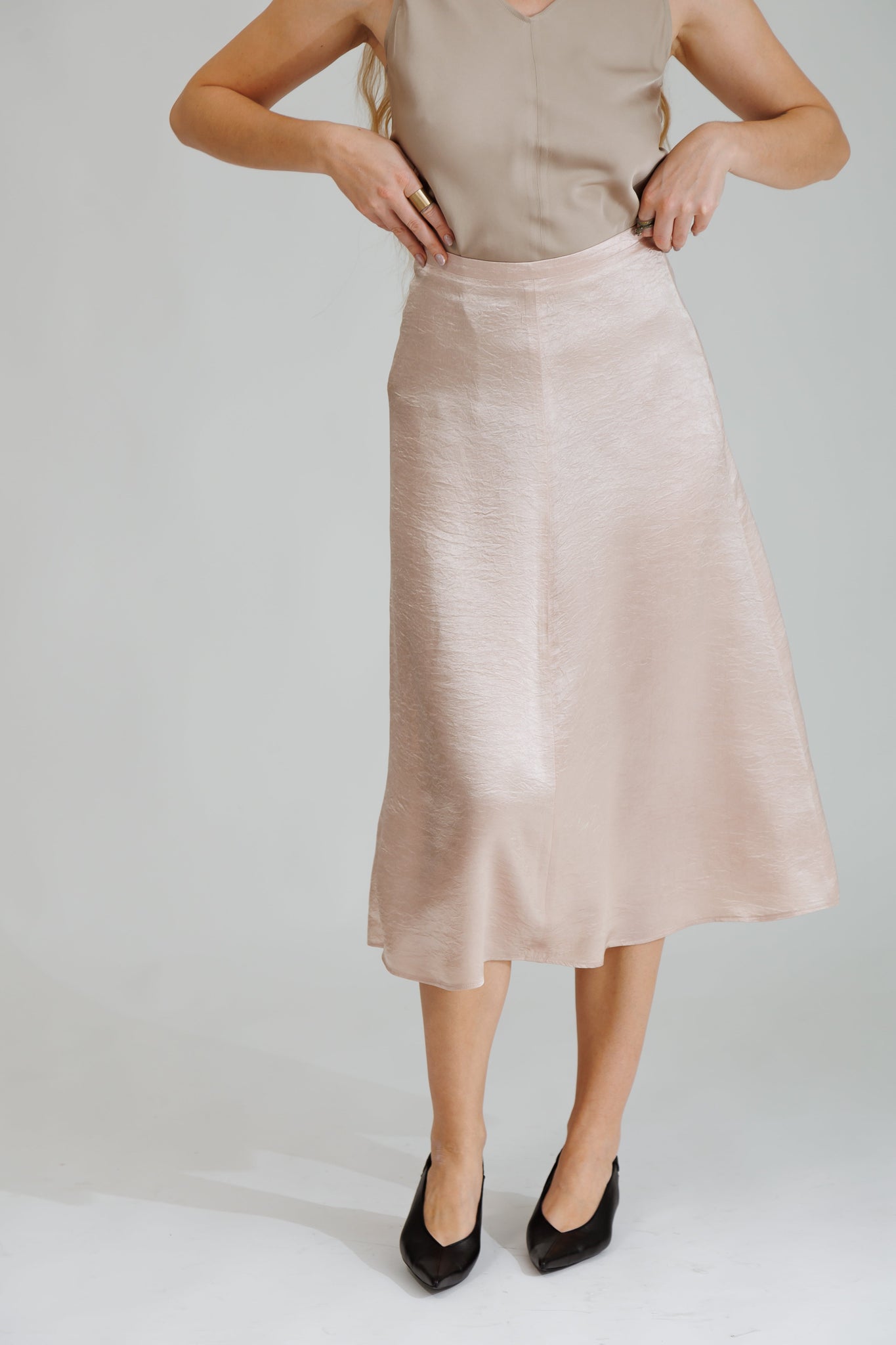 NATI SKIRT IN SOFT BLUSH - interlue