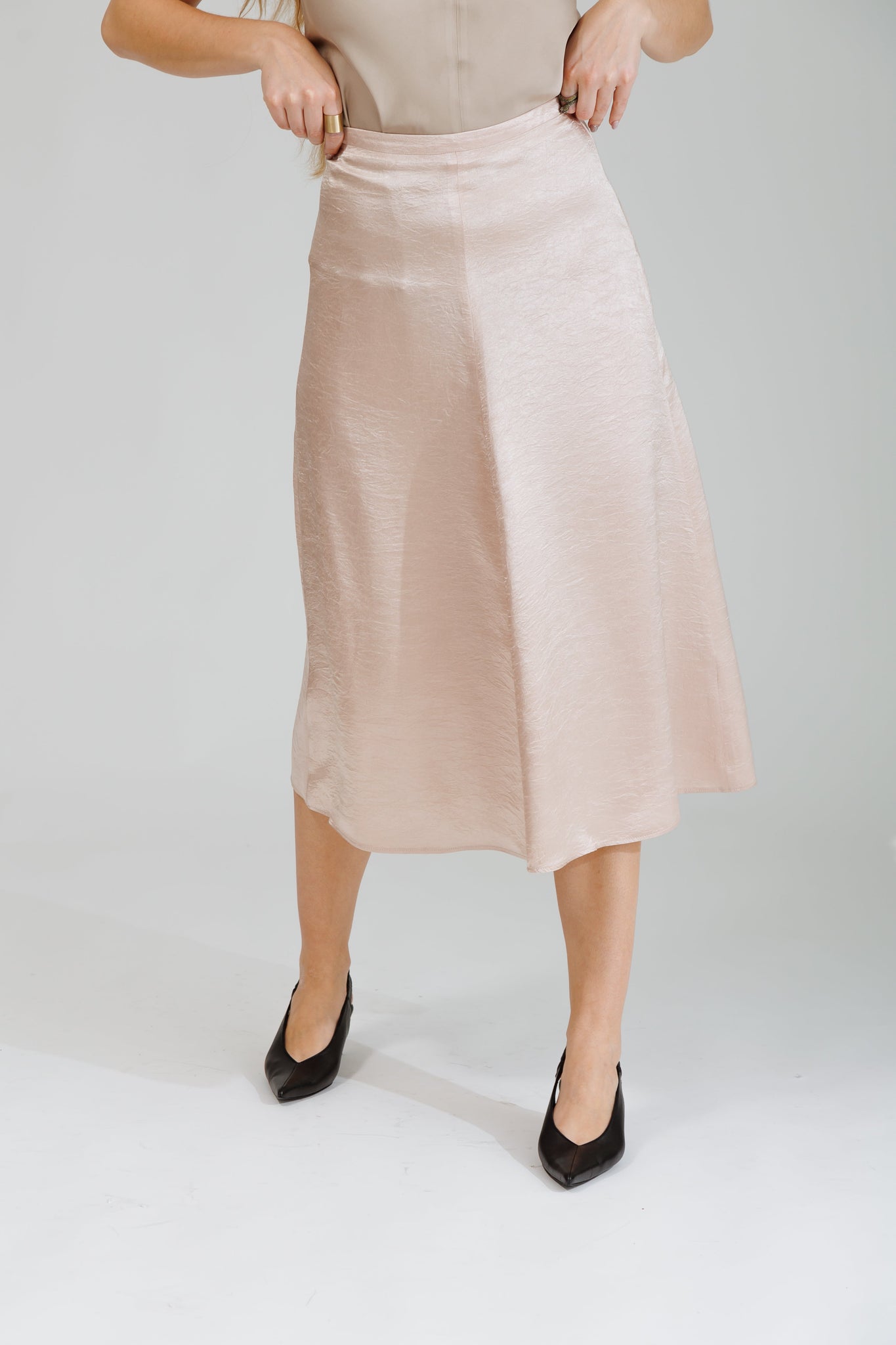 NATI SKIRT IN SOFT BLUSH - interlue