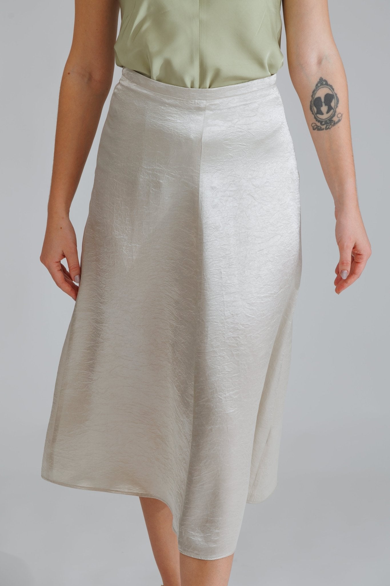 NATI SKIRT IN SILVER SNOW - interlue