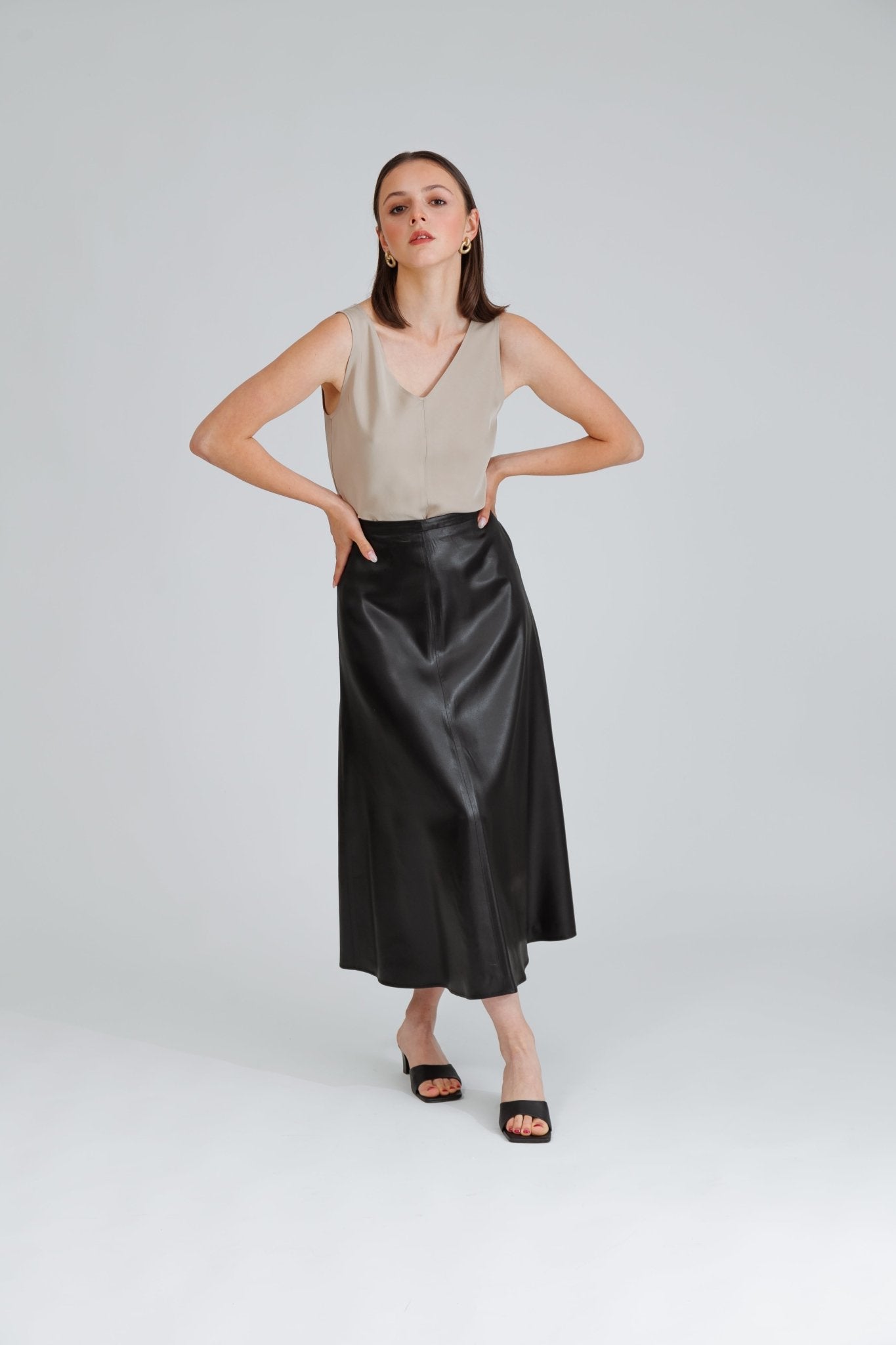 NIXIE TOP IN ICY LATTE - interlue