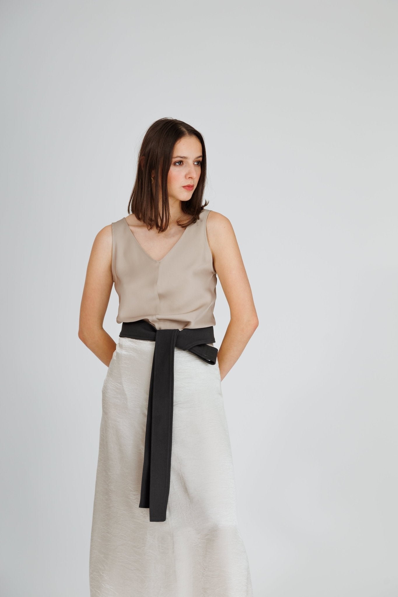 NIXIE TOP IN ICY LATTE - interlue