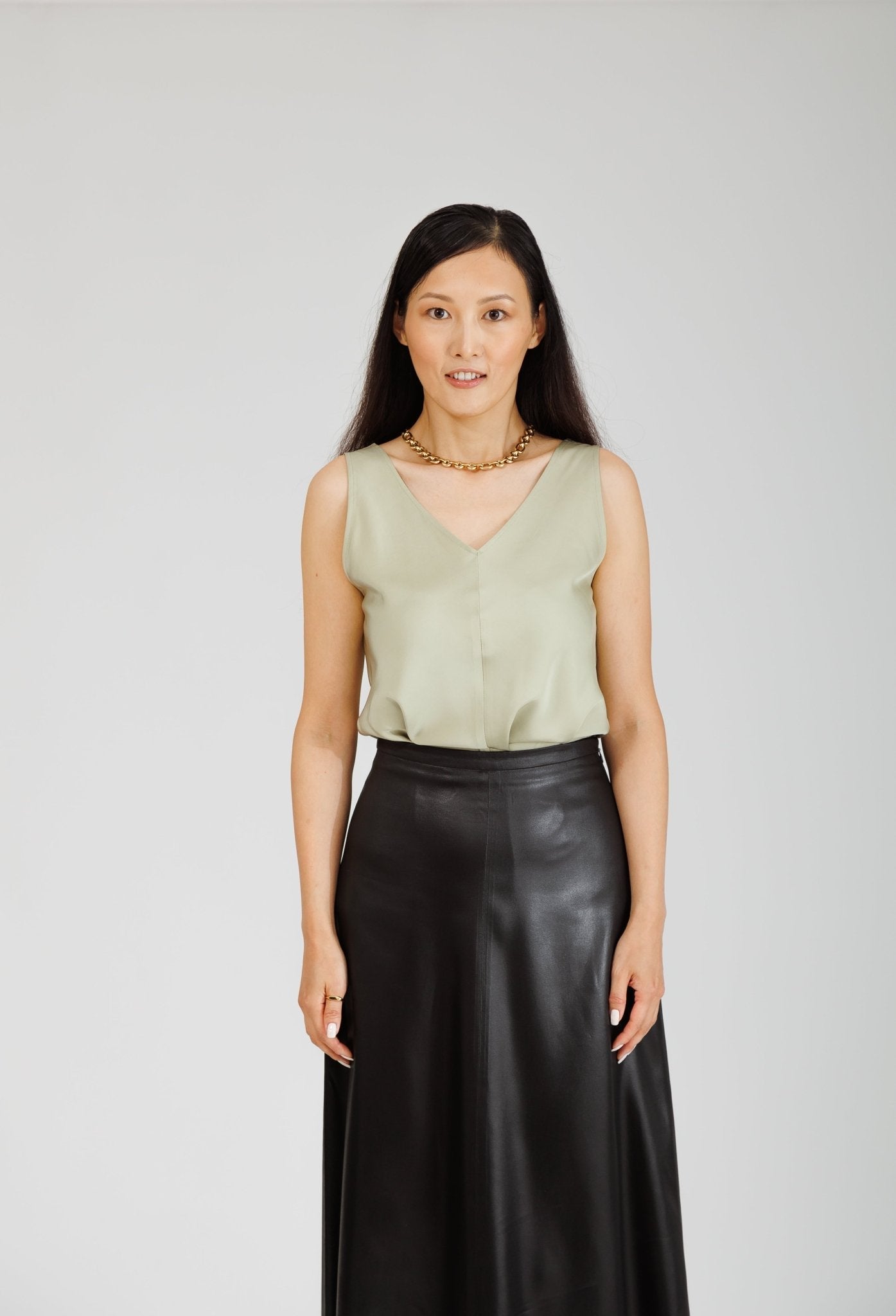 NIXIE TOP IN MINT WHISPER - interlue